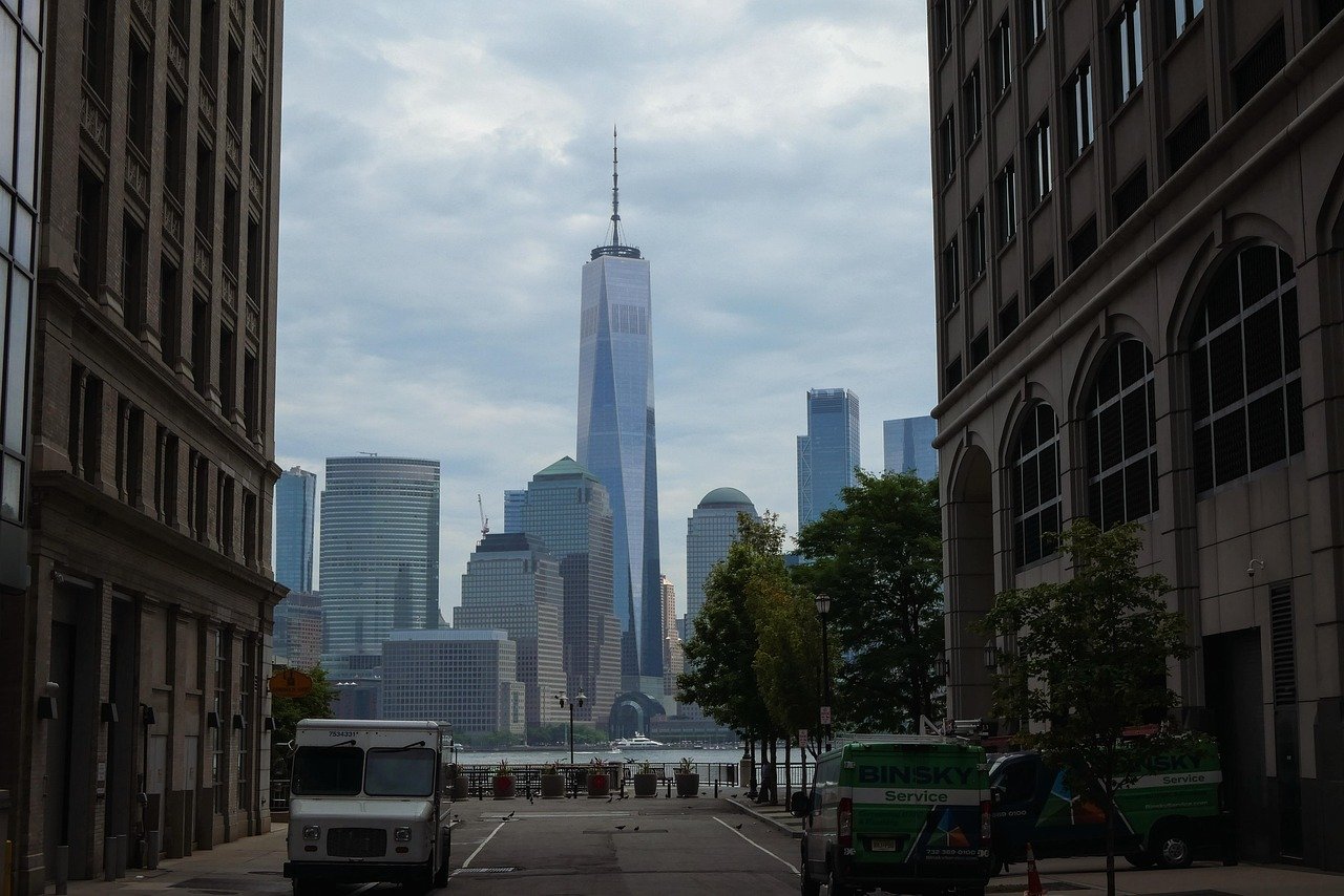 manhattan, nyc, world, trade, architecture, jersey, city, travel, urban, hudson, skyline, cityscape