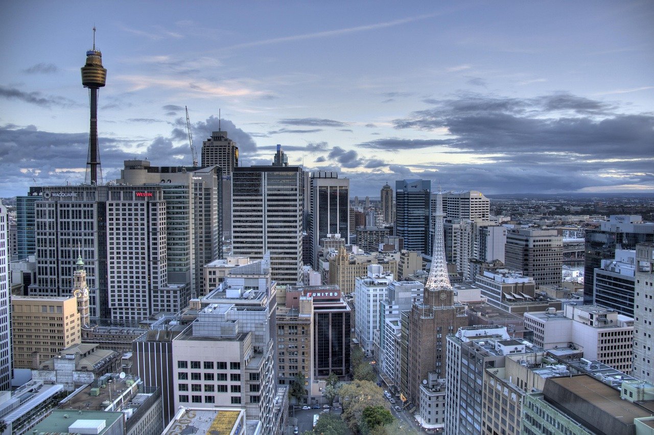 sydney, downtown, from above, sydney skyscrapers, sydney, sydney, sydney, sydney, sydney