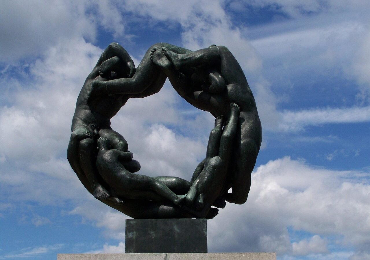 oslo, norway, vigeland park, sculpture