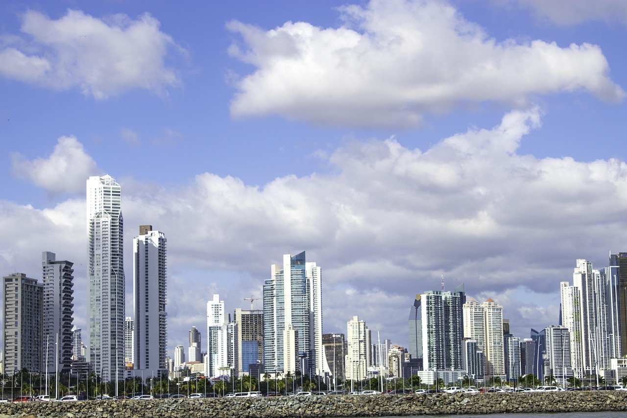 panama, city, building, sky, nature, skyscraper, skyline, scenic, clouds