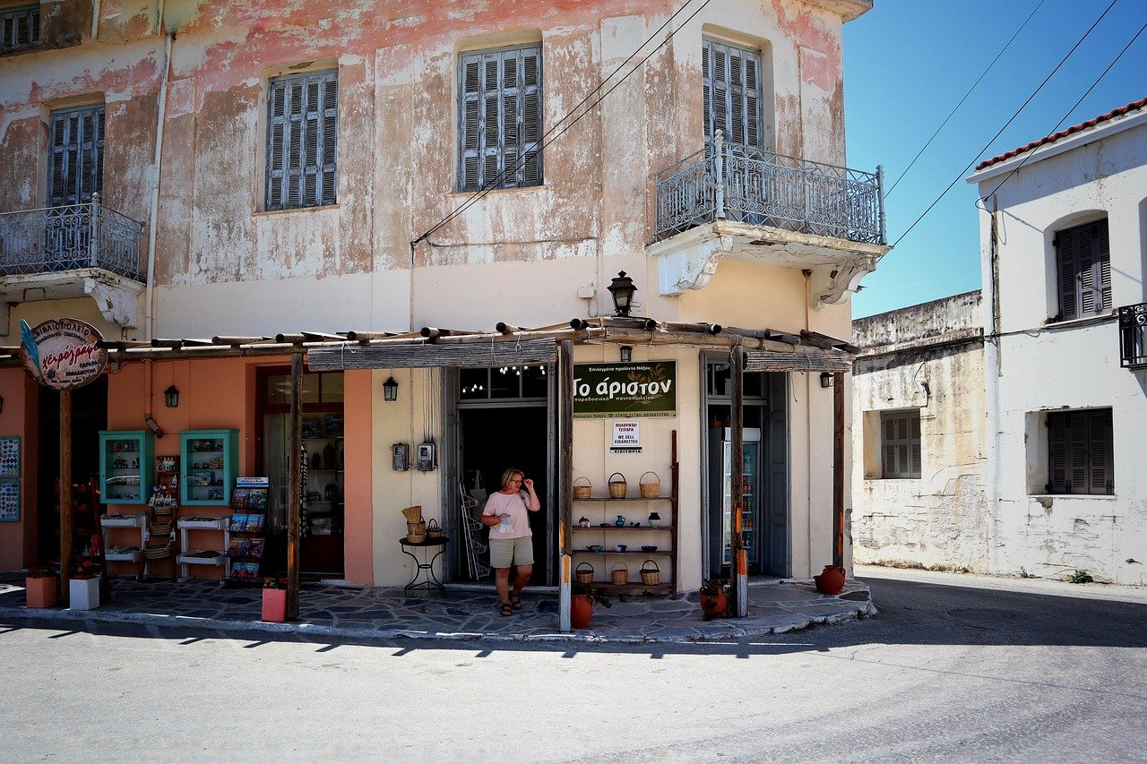 streetphoto, department store, shopping, building, road, greece, athens