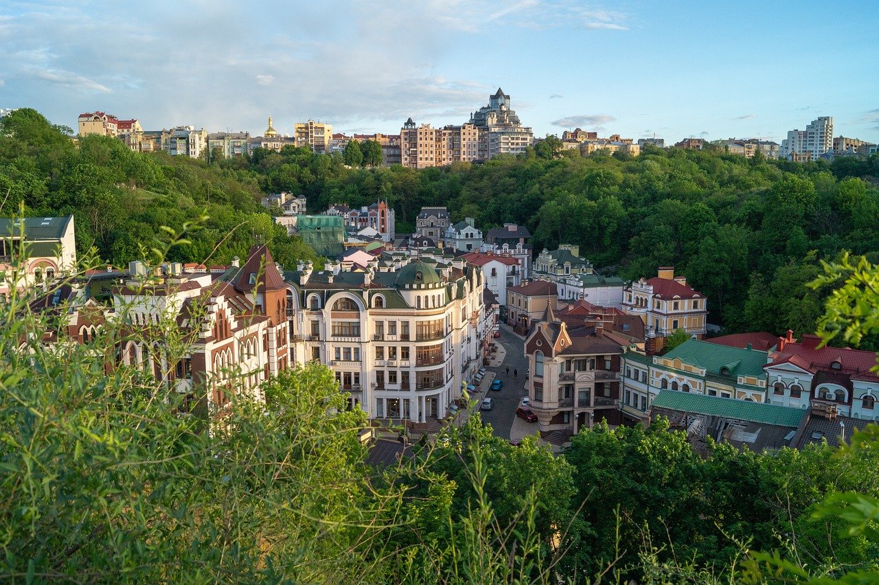 ukraine, kiev, city, architecture, building, urban, at home, landscape, old city, vozdvizhenka, kyiv, eastern europe, europe, european city