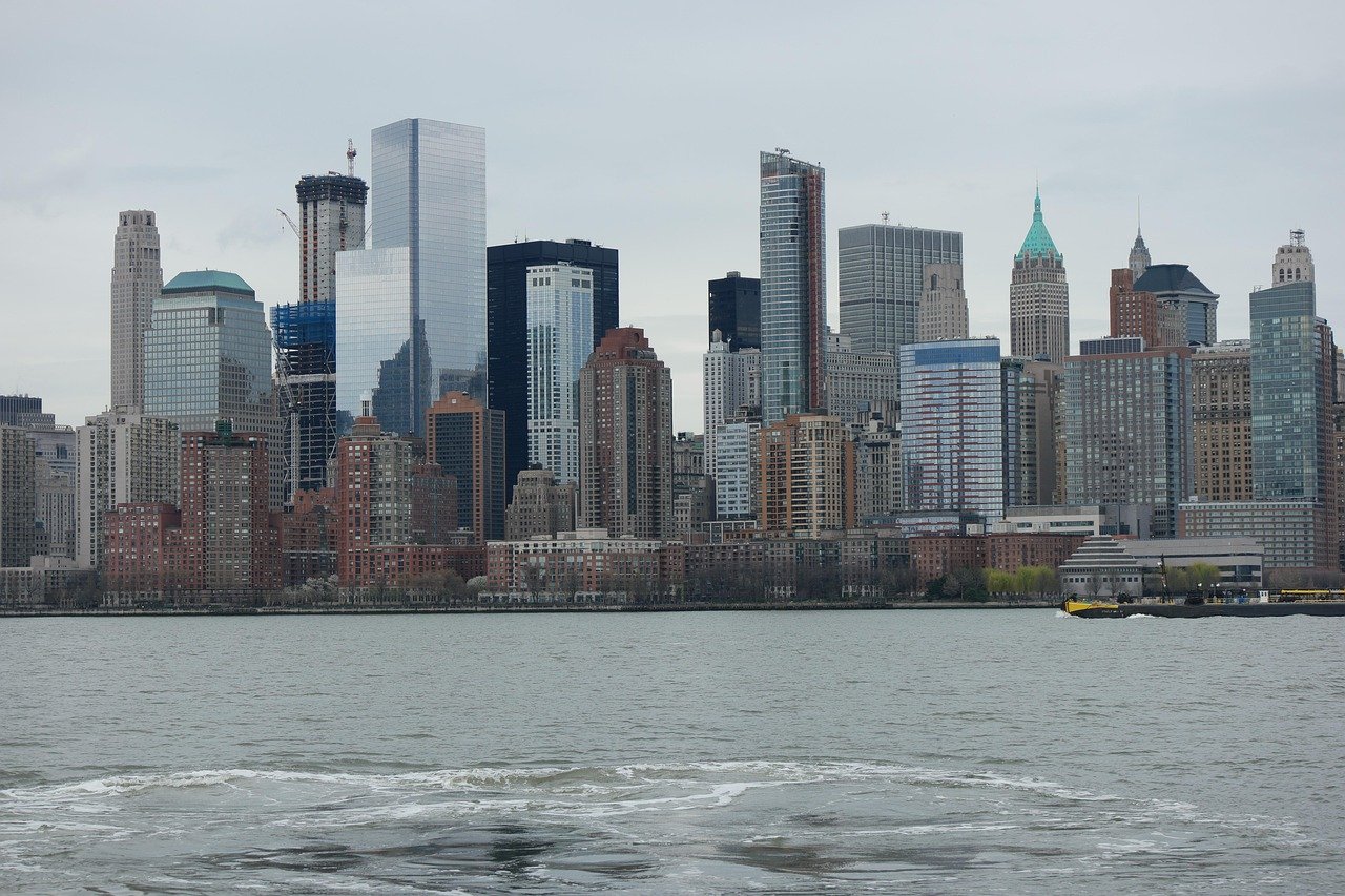 new york, wtc, cityscape, skyline, building, skyscraper, nyc, manhattan, usa, america, urban, city, world trade center, freedom tower, city skyline, new york city skyline, manhattan skyline, new york skyline, financial, business, water, gray news, nature, gray new