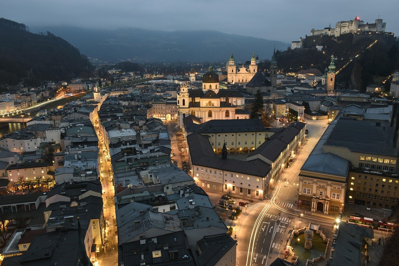 city, urban landscape, panorama, travel, architecture, skyline, sightseeing, waters, landmark, tourism, urban, austria, salzburg, building, world heritage, middle ages, austria, salzburg, salzburg, salzburg, salzburg, salzburg