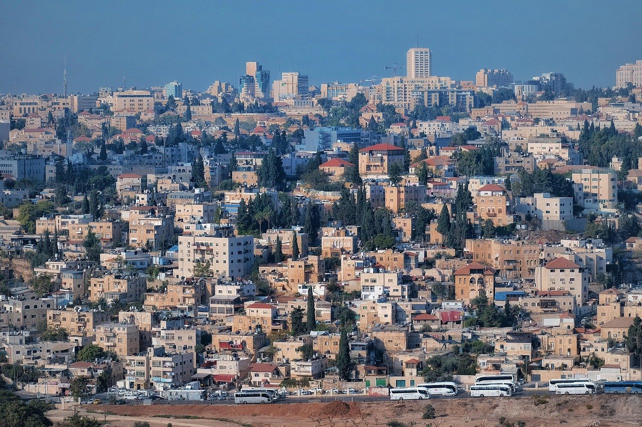 jerusalem, overview, scenery, city, old town, desert, israeli, construction, residential area, tran thang nhat, nature, 5 plus english