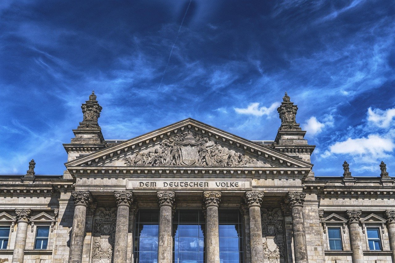 bundestag, parliament, berlin, federal election, politics, germany, capital city, government district, government, architecture, building, houses of parliament, federal republic of, federal government, democracy, house facade, government building, sightseeing, city, seat of government, construction, historical, landmark, facade, heaven, nature, clouds, dramatic