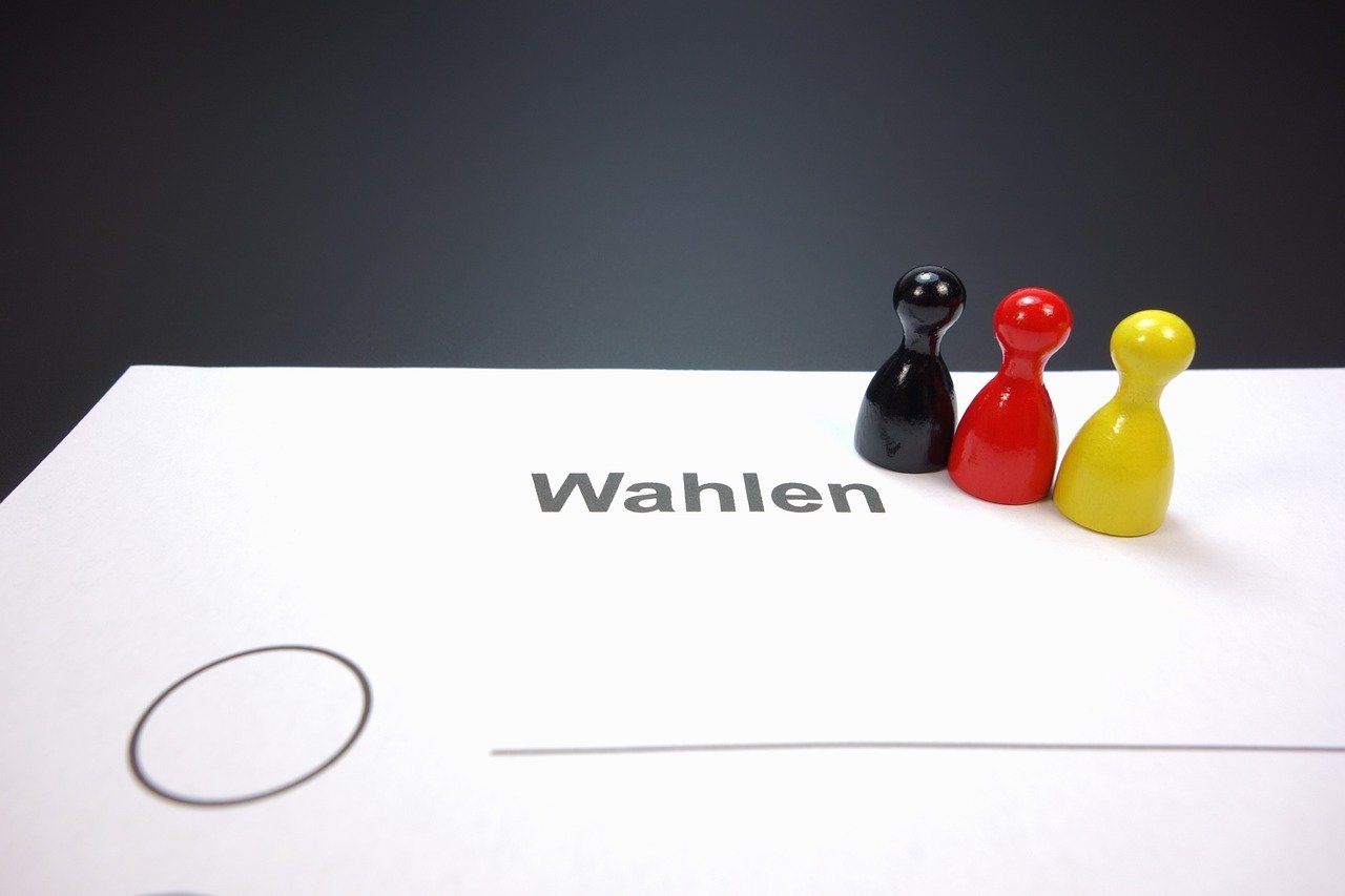 voting slip, choice, elections, germany, select, mark with a cross, decision, alternative, box, no, maybe, ticked off, consent, list, politics, federal election, bundestag, flag, black, red, gold, yellow, ballot paper, ballot, voice, poll, vote
